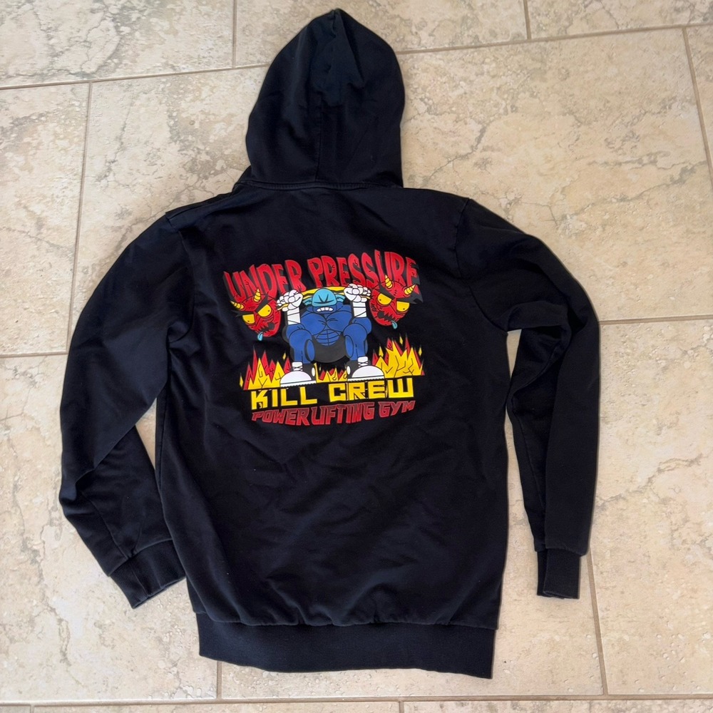 Kill Crew Hoodie Mens Size Medium Porrada Series Powerlifting Pullover Athletic